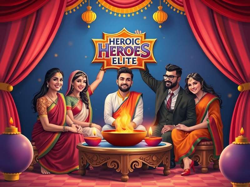 Heroic Heroes Elite Indian players celebrating Diwali event